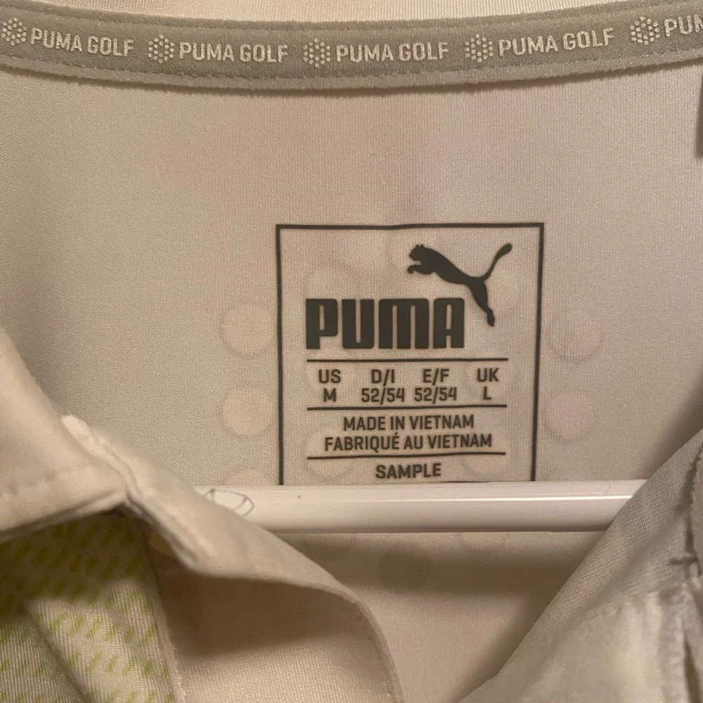 Puma Men's Striped‎ Polo Shirt - Size Medium. Good condition - Picture 6 of 6